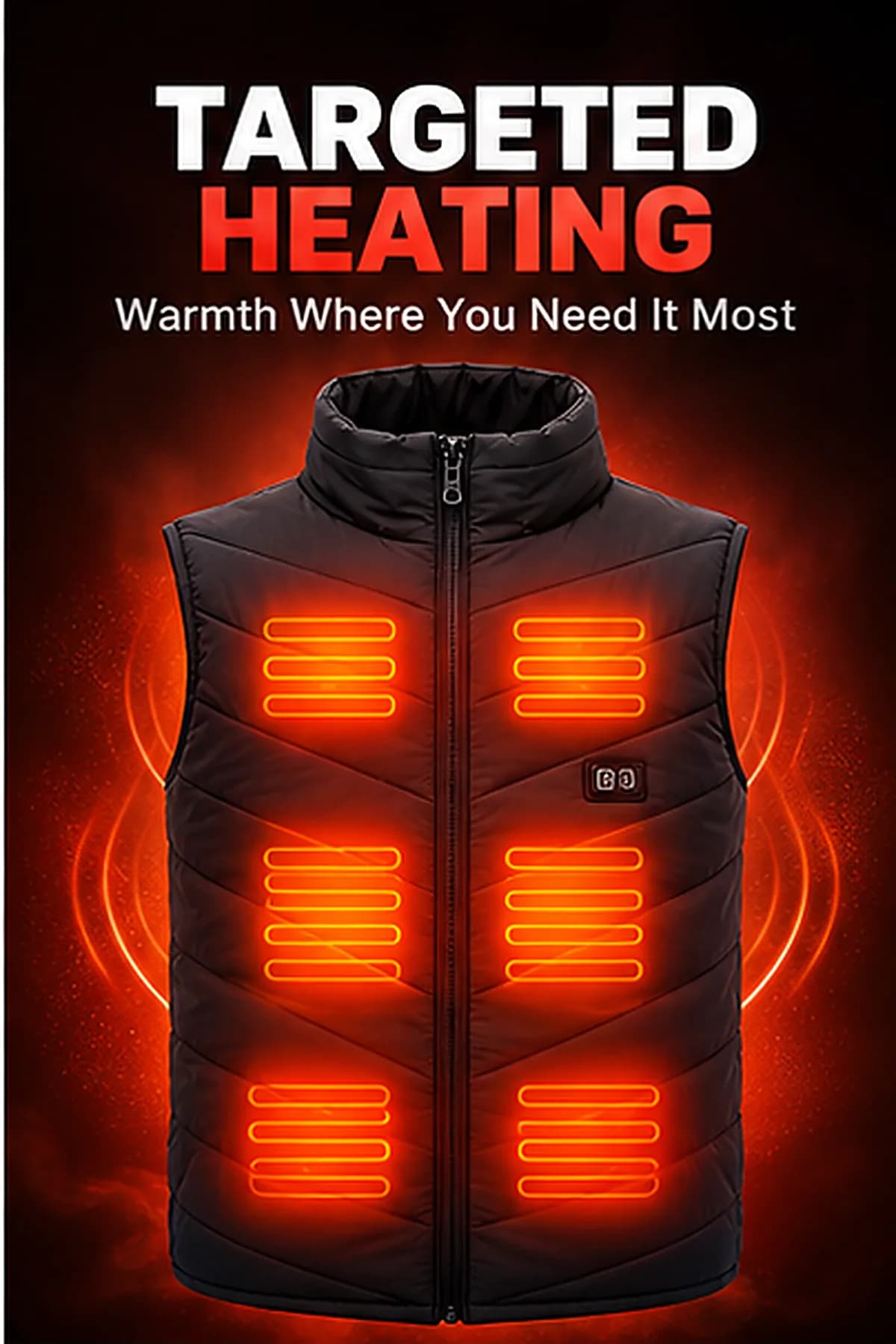 Heated Vest for Men and Women with 15 Heating Zones, Heating Vest with 3 Temperature Levels, Heating Vest for Outdoor, Work & Leisure, Body Warme image 3