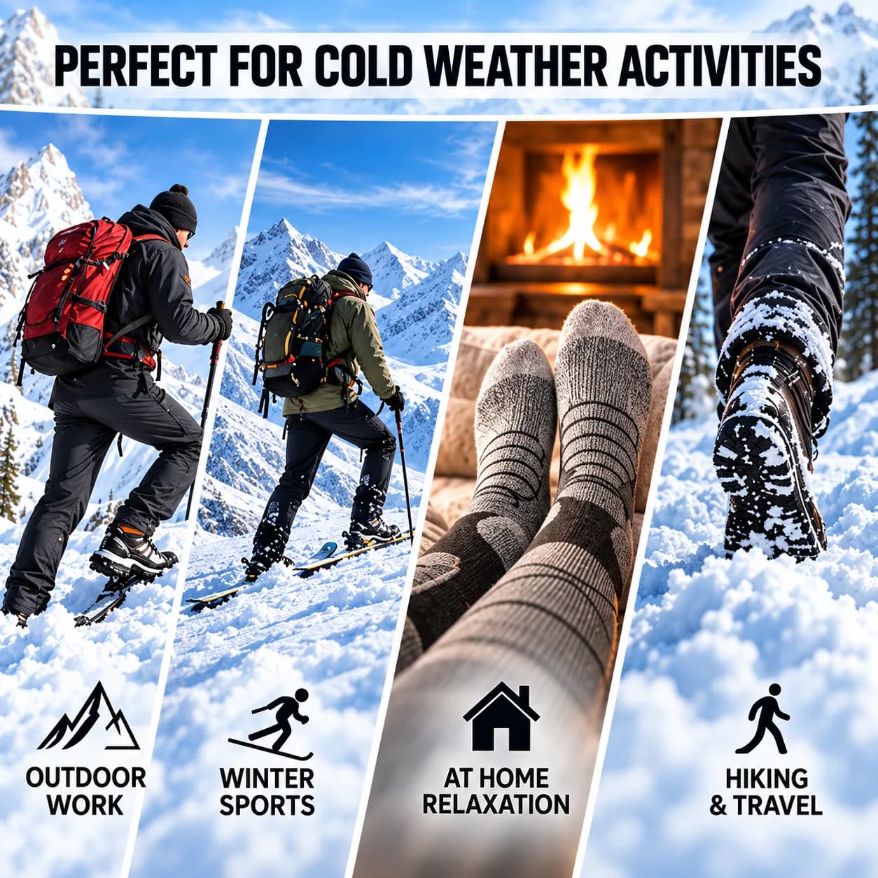 Rechargeable Electric Heated Socks for Men & Women – Winter Thermal Foot Warmer image 6