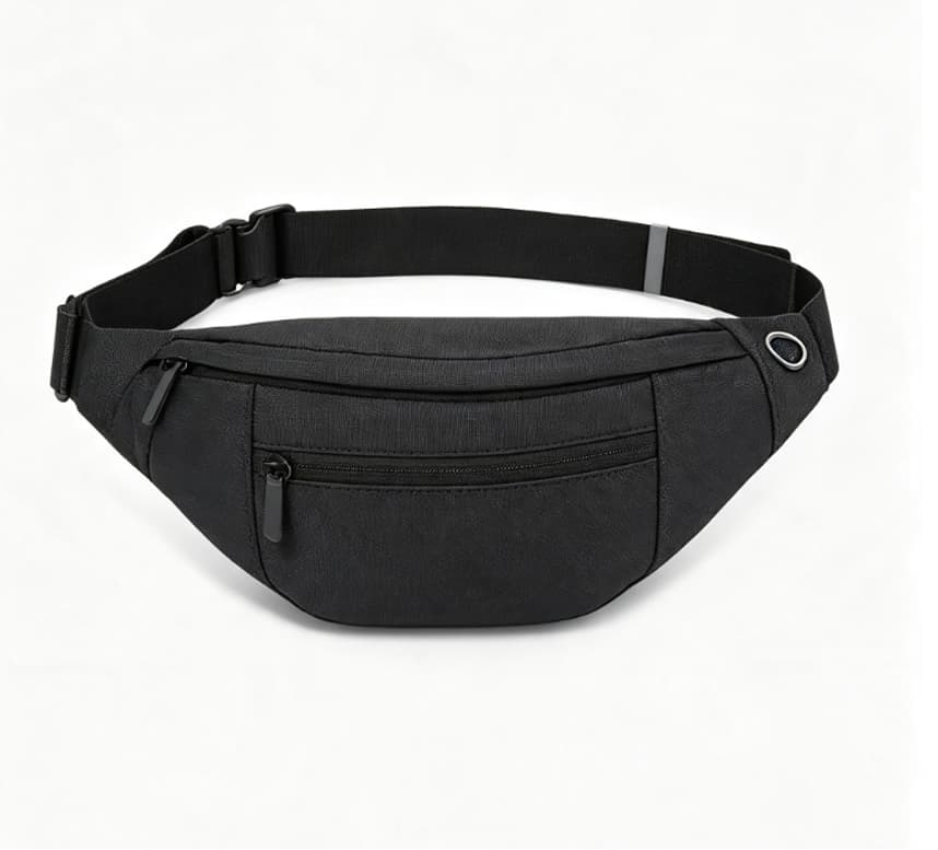Oxford Cloth Fanny Pack, Multi‑Pocket Water‑Resistant Waist Bag Adjustable Belt Pouch for Travel Sports Daily Use image 7