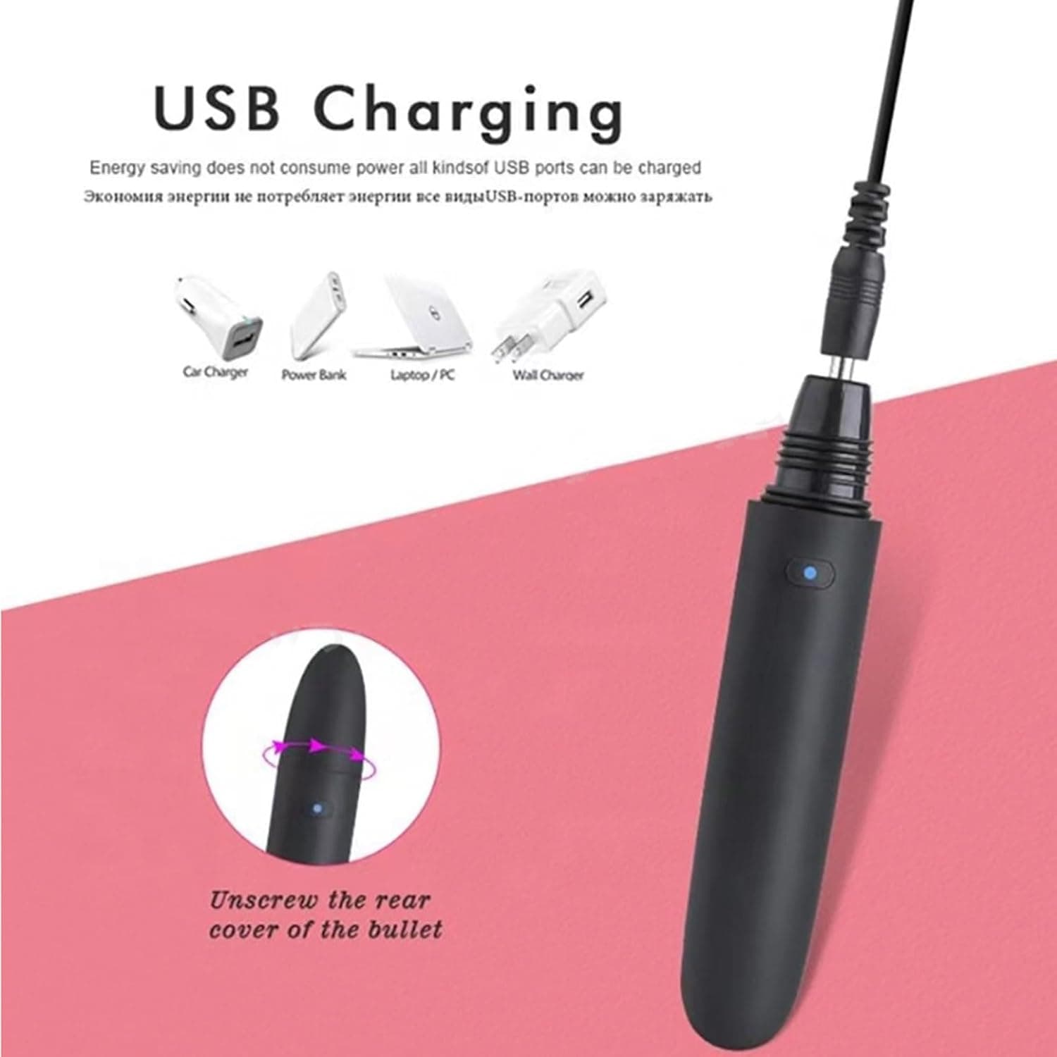 USB Rechargeable Electric Makeup Brush 10 Vibration Modes Soft Fluffy Foundation Blush Cosmetic Brush image 4