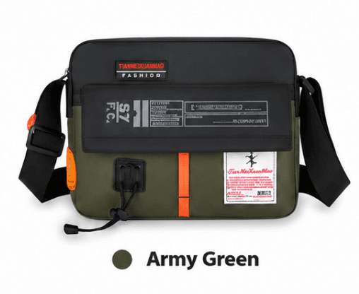 Male side bag. Army Green / #074E07 thumbnail