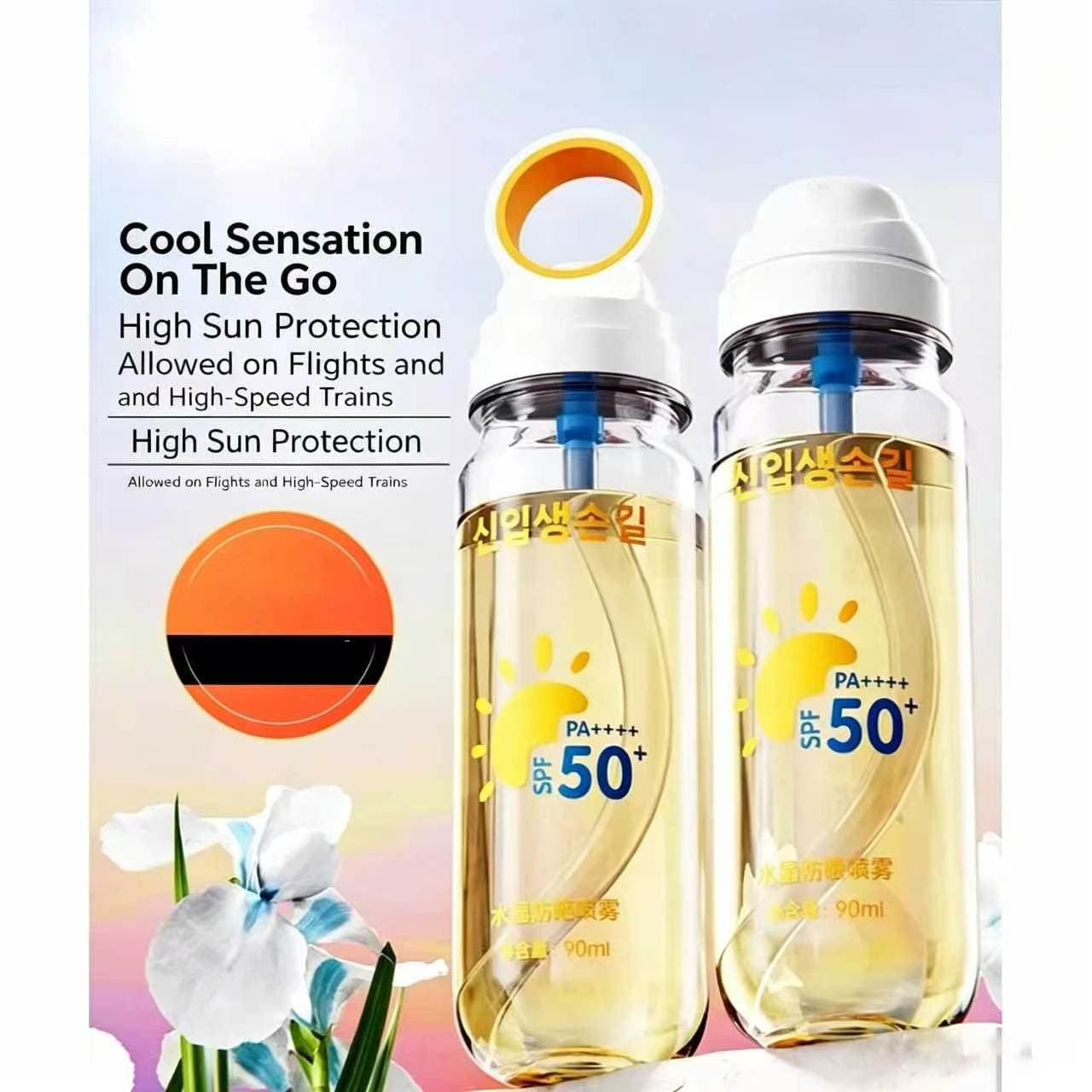 Crystal Sunscreen Spray SPF50+ PA++++ 90ml Portable UV Protection image 2