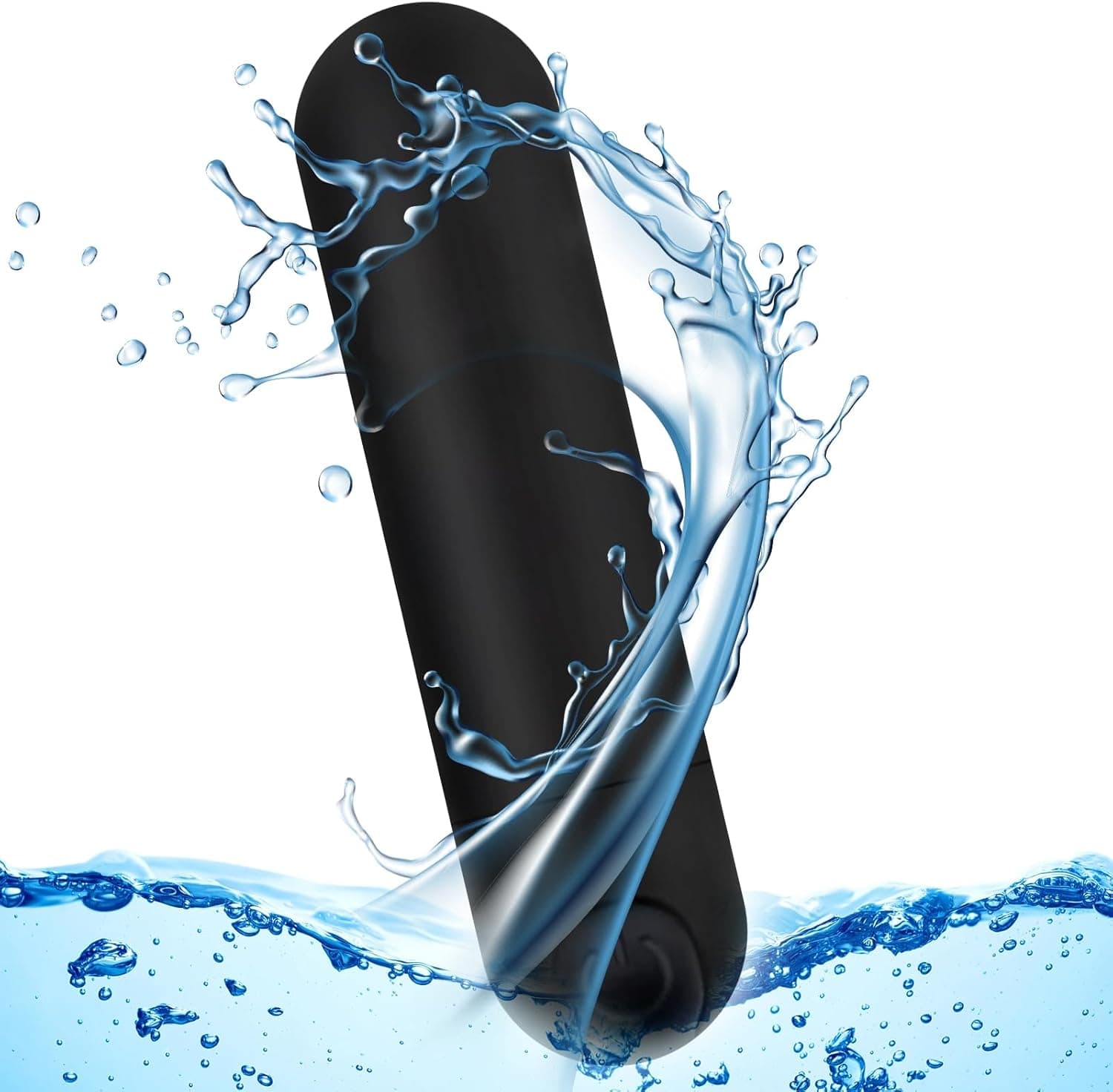 Mini USB Rechargeable Electric Massager 10 Vibration Modes Quiet Body-Safe Material for Face & Body Relaxation