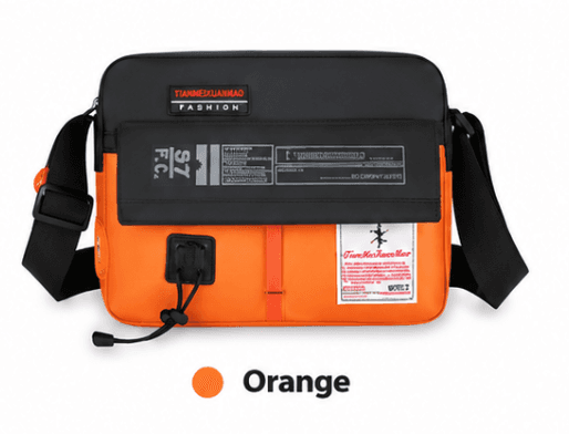 Male side bag. Orange / #EE9108 thumbnail