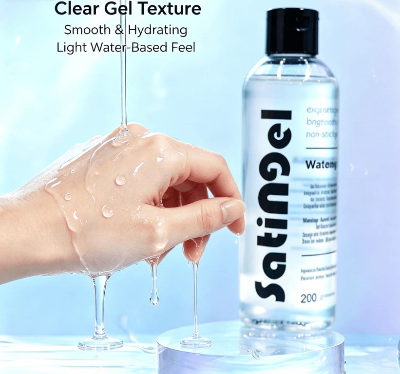 Water Based Intimate Lubricant Plant-Derived Long Lasting Smooth Hydrating Personal Lubricating Gel image 6
