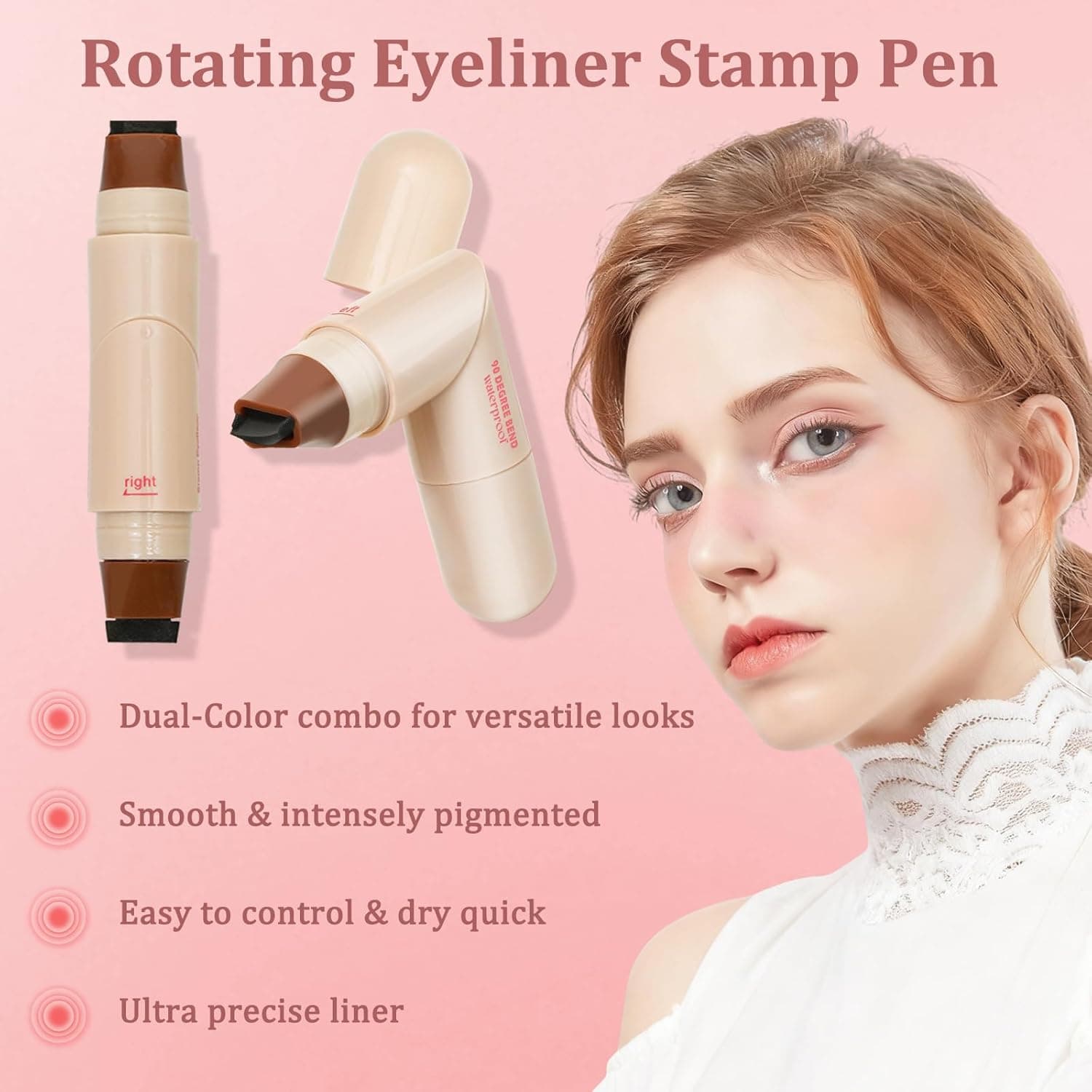 Adjustable Angle Eyeliner Stamp, Smudge Proof Long Lasting Liquid Liner image 10