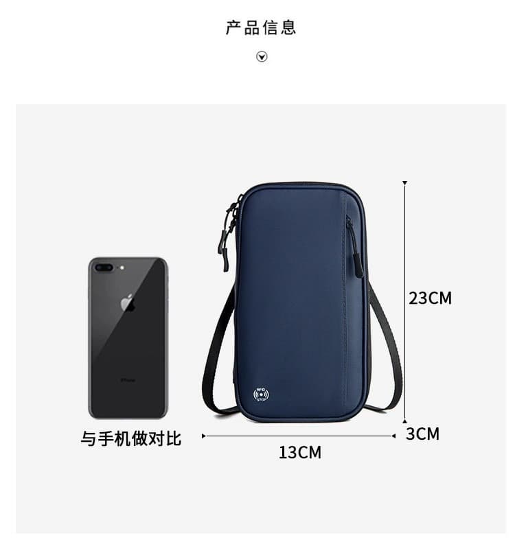 RFID Blocking Passport Holder Waterproof Oxford Travel Document Organizer Multi Slots Wallet with Neck Lanyard image 4