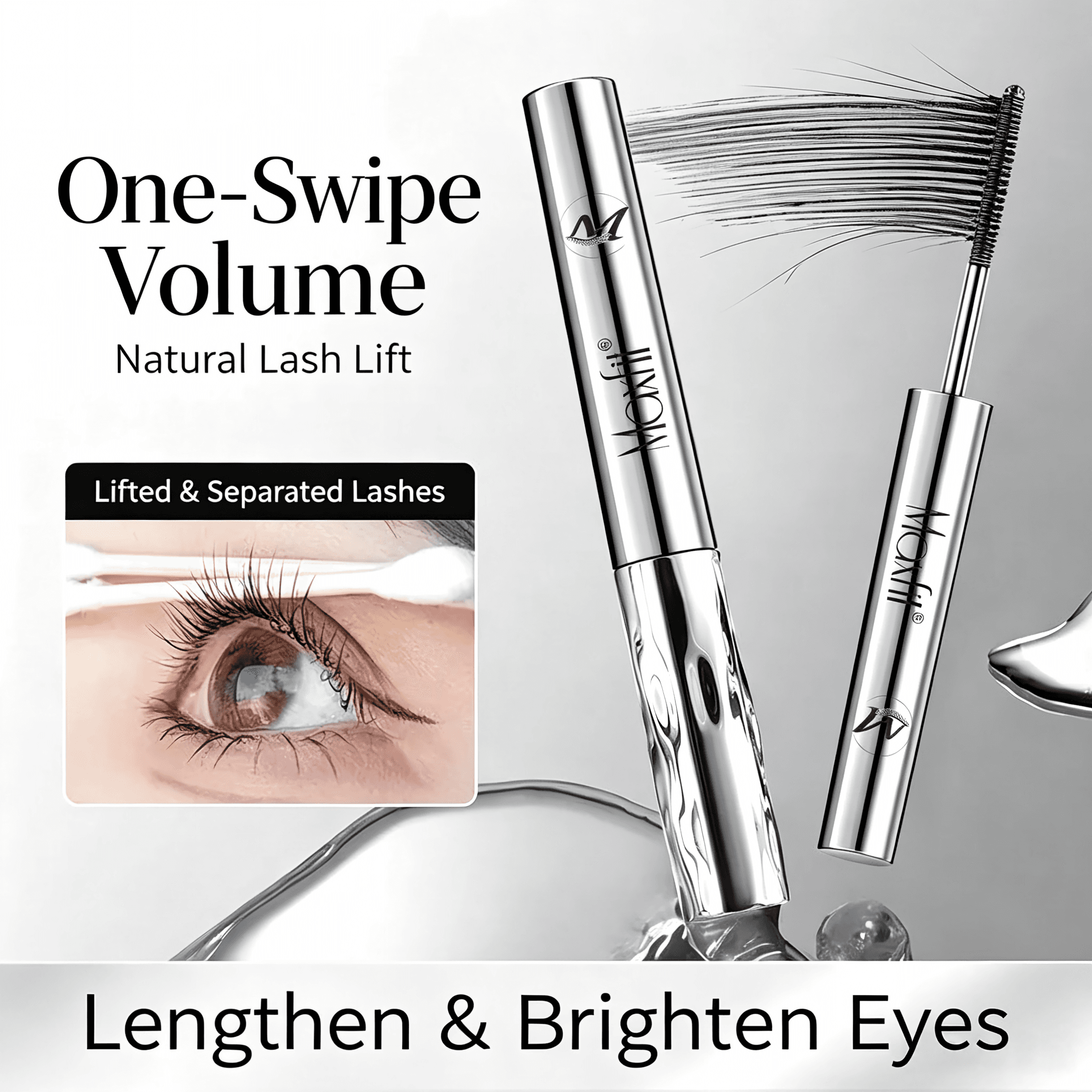 Steel Tube Spiral Brush Mascara Waterproof Smudge Proof Long Lasting Lash Lift Eyelash Makeup Lengthening Curling Mascara image 4