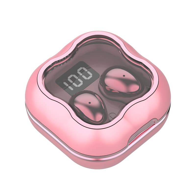 Mini Sleep Wireless Earbuds ENC Noise Cancelling Invisible Soft Silicone Bluetooth Headphones Digital Power Display image 4