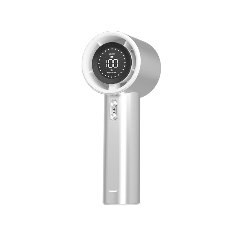 S001 Vortex Handheld Fan 10000RPM Strong Airflow 2400mAh LED Display Rechargeable Pocket Mini Fan White thumbnail