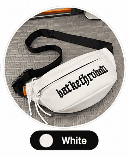 Unisex chest Bag White / #EEEEEE thumbnail