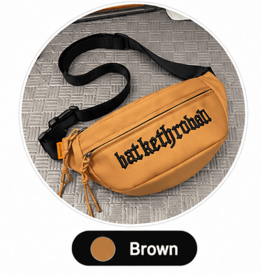 Unisex chest Bag Brown / #B38D34 thumbnail