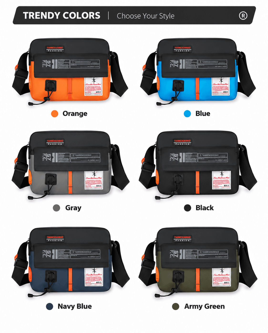 Male side bag. image 5