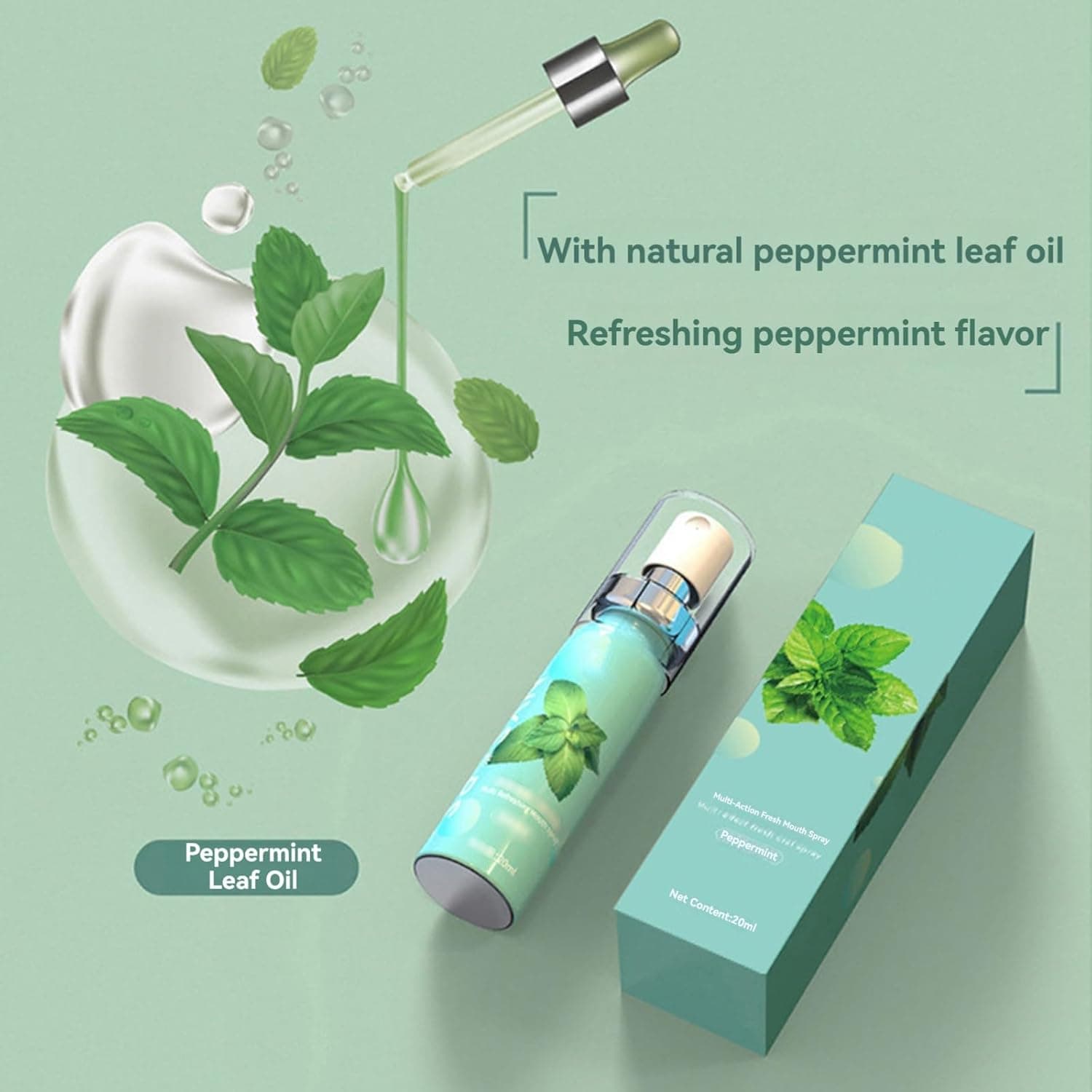 Fruit & Mint Mouth Freshener Spray 6 Flavors Portable 20ml Oral Spray Instant Fresh Breath Remove Bad Breath Pocket Size Daily Oral Care image 4
