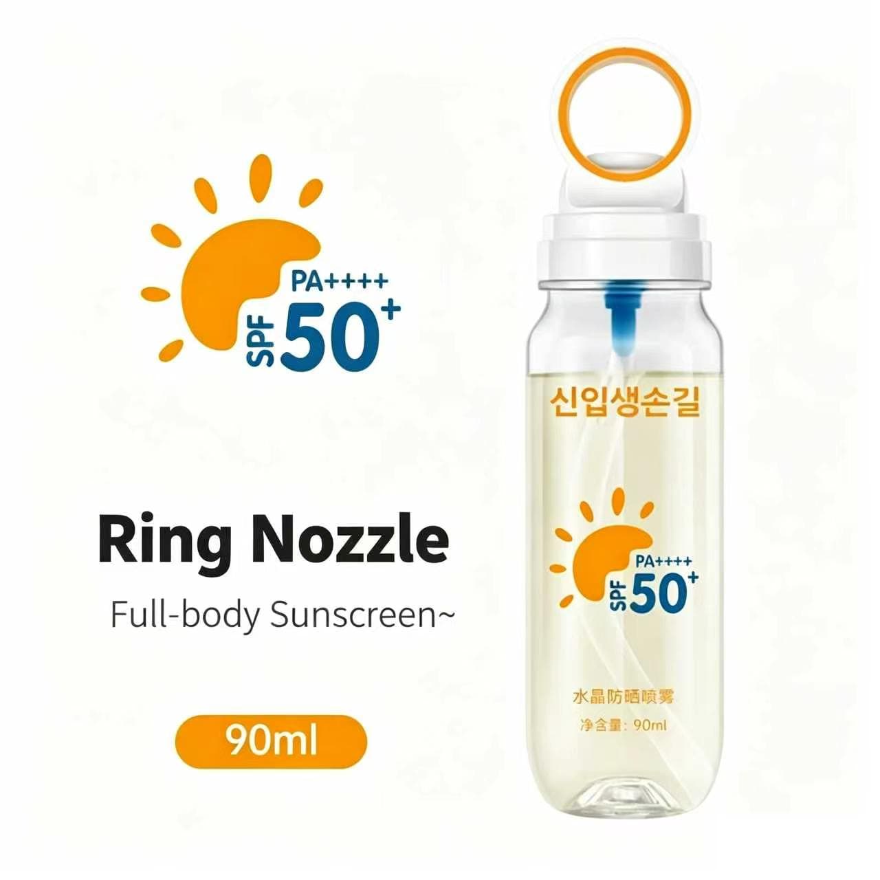 Crystal Sunscreen Spray SPF50+ PA++++ 90ml Portable UV Protection