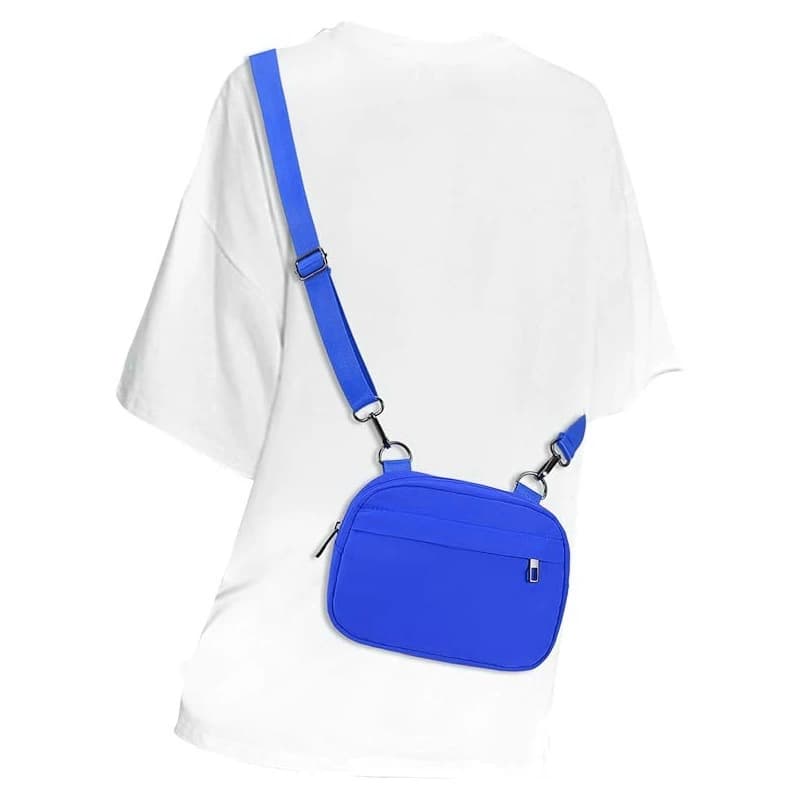 Women’s Small Crossbody Bag, Adjustable Strap Casual Shoulder Purse for Shopping Wear blue thumbnail