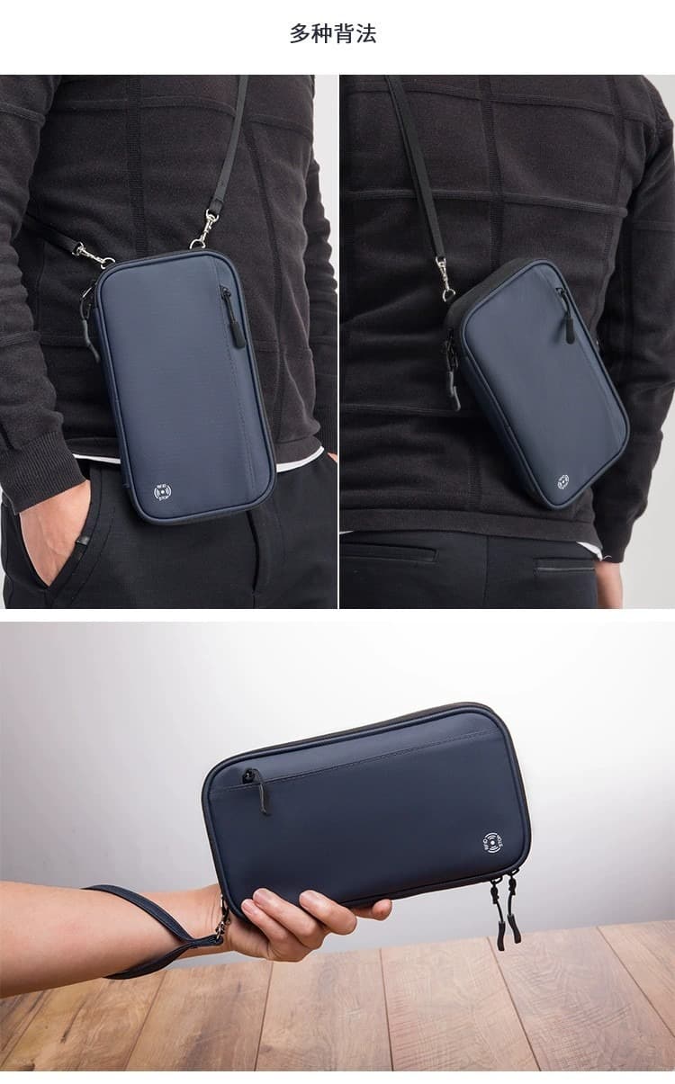 RFID Blocking Passport Holder Waterproof Oxford Travel Document Organizer Multi Slots Wallet with Neck Lanyard image 11