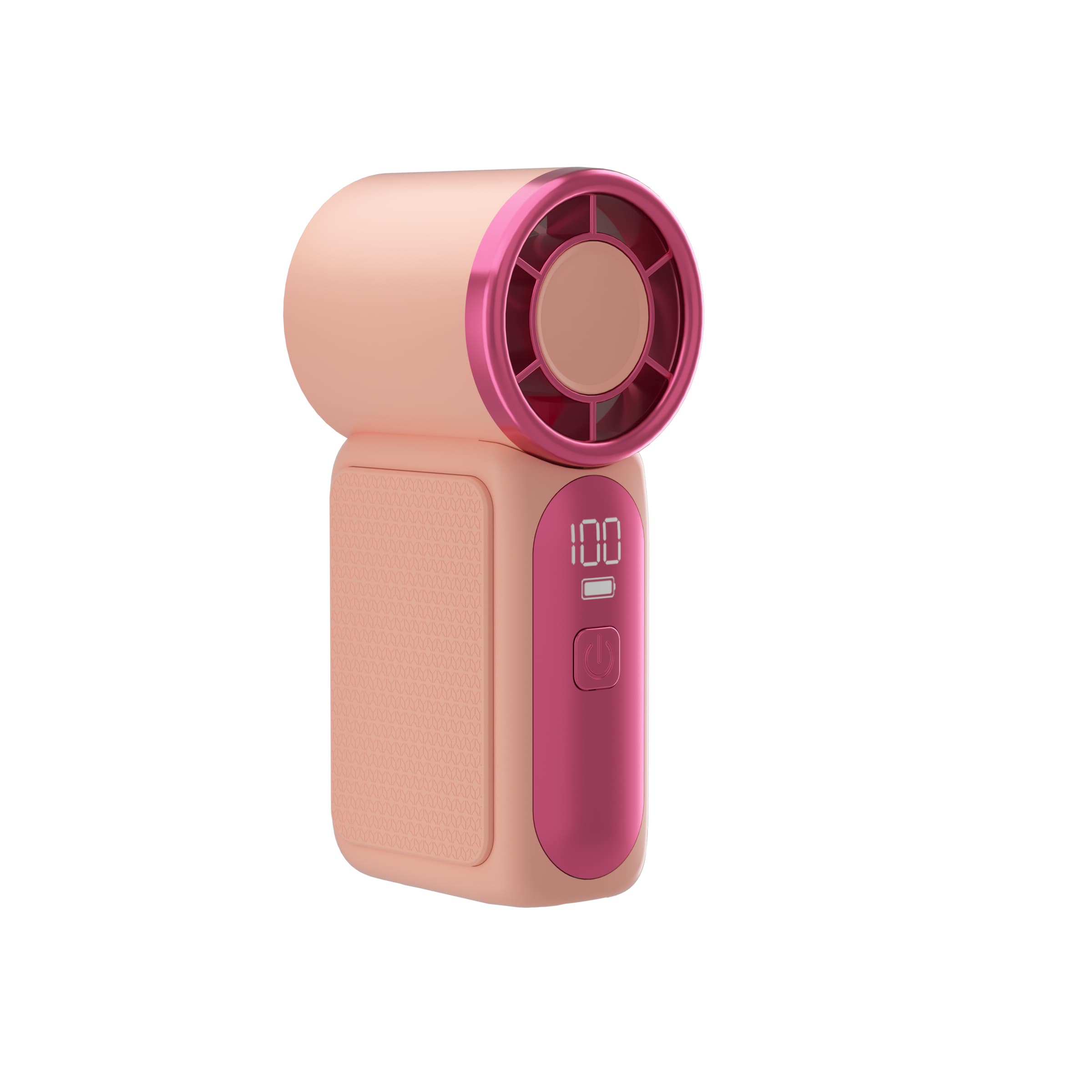 X688 Portable Mini Handheld Fan 15000RPM Strong Wind LED Display Travel Pocket Fan Pink / MIni thumbnail