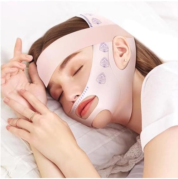 Adjustable V Line Face Lifting Mask, Double Way Wear Reduce Double Chin