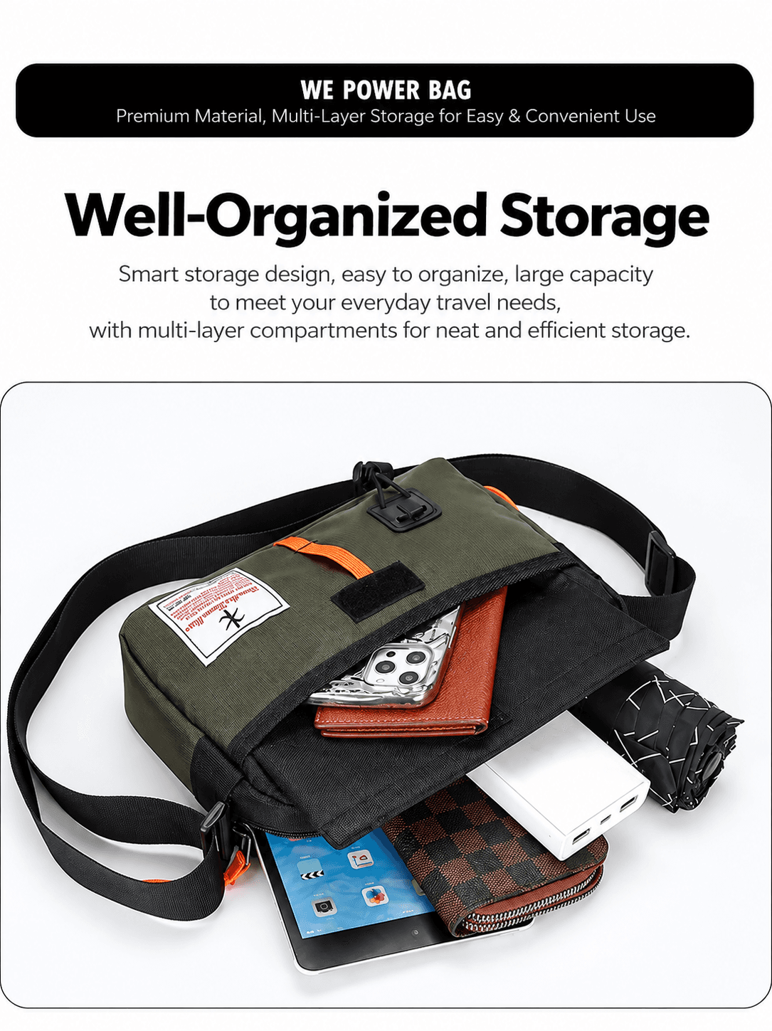 Male side bag. image 2