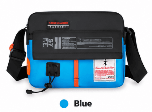 Male side bag. Blue / #37B4C9 thumbnail
