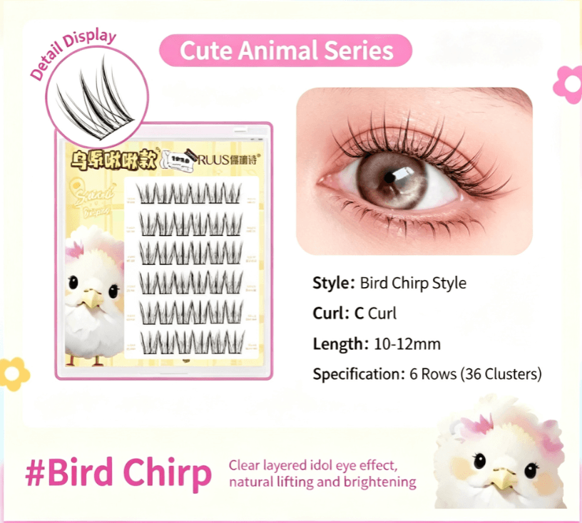 Pre-Glued Cluster Eyelashes No Glue Needed C Curl Wispy Natural Individual Lashes Reusable Self Adhesive False Eyelashes For Makeup image 2