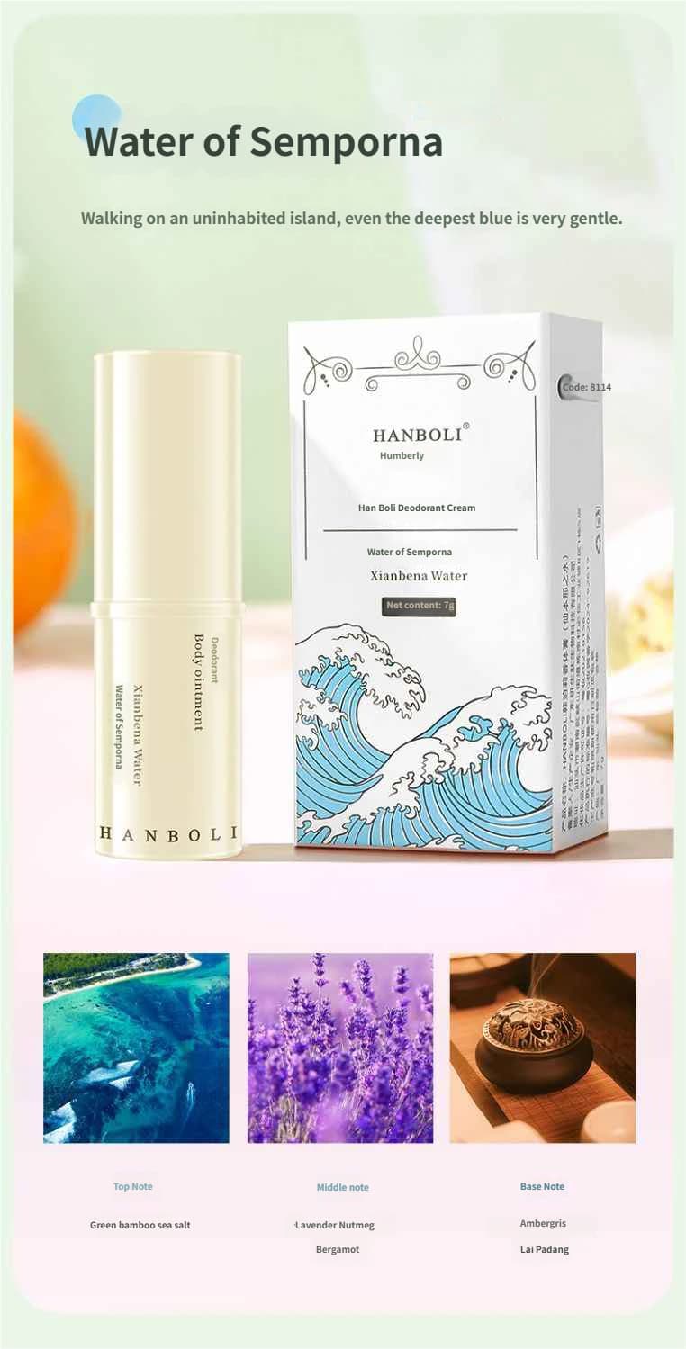 HANBOLI Portable Solid Fragrance Balm Stick 4 Scents Smooth Non-Sticky Mini Body Perfume Deodorant Cream for Daily Travel image 11