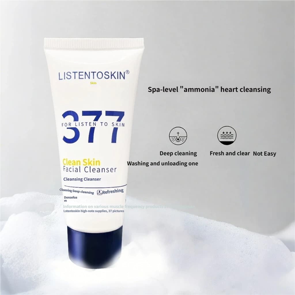 LISTENTOSKIN 377 Facial Cleanser Dual Amino Acid Deep Pore Cleansing Oil Control Brightening Gentle Face Wash Rich Foam Hydrating Facial Cleanser XH-C28 thumbnail