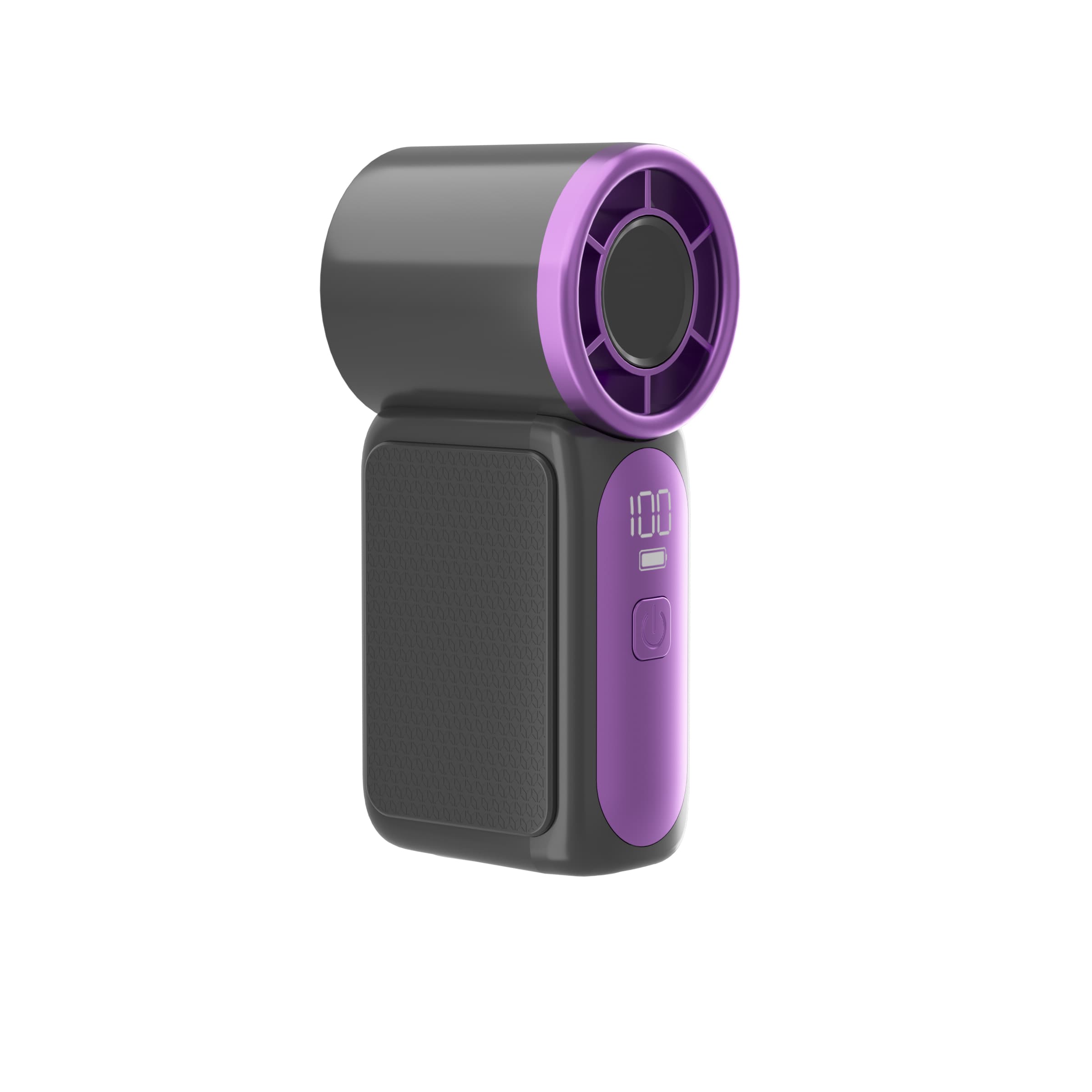 X688 Portable Mini Handheld Fan 15000RPM Strong Wind LED Display Travel Pocket Fan Black / Mini thumbnail
