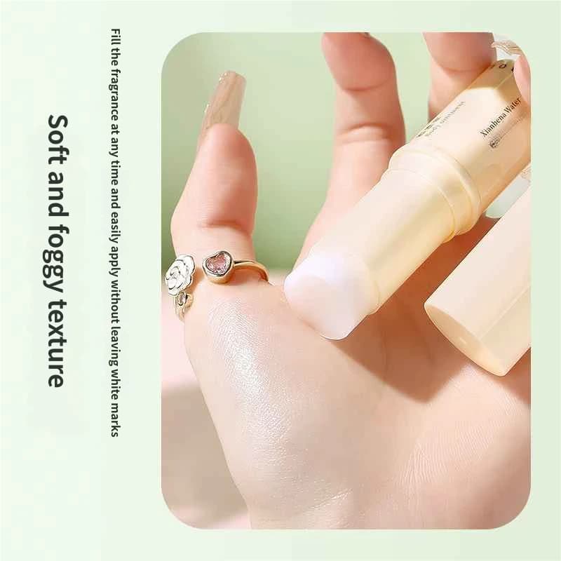 HANBOLI Portable Solid Fragrance Balm Stick 4 Scents Smooth Non-Sticky Mini Body Perfume Deodorant Cream for Daily Travel image 16
